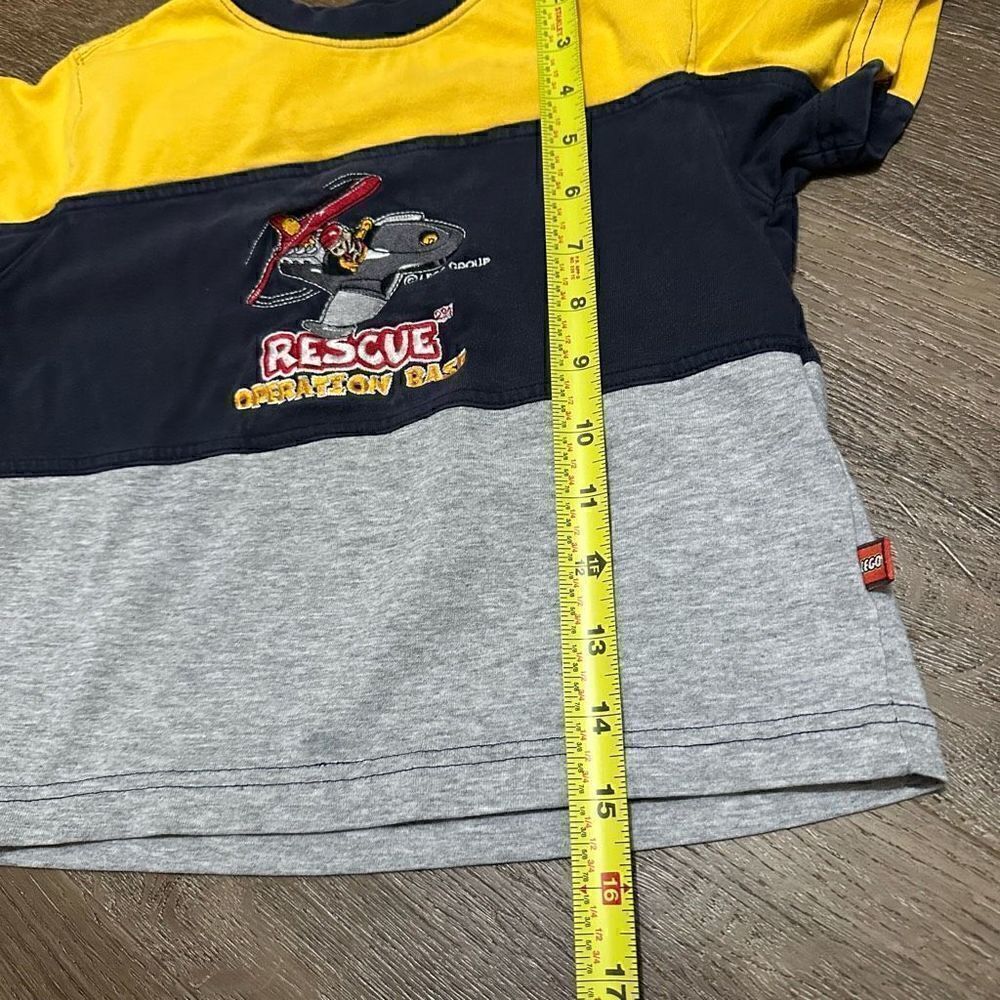 Vintage Lego Rescue Operation Helicopter Embroidered Logo Kids Size 4T - Picture 8 of 8